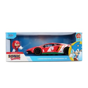 JADA SONIC ARICIUL SET FIGURINA SONIC SI MASINUTA METALICA LAMBORGHINI AVENTADOR SV SCARA 1 LA 24