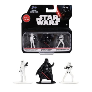 JADA STAR WARS SET 3 NANO FIGURINE METALICE 4CM