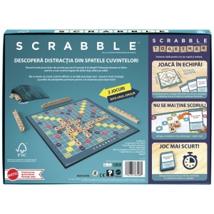 JOC SCRABBLE 2 IN 1 DIN LEMN IN LIMBA ROMANA - Img 4