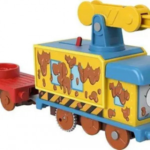 Locomotiva Motorizata Muddy Fix'Em Up cu doua vagoane, Thomas si Prietenii - Img 6