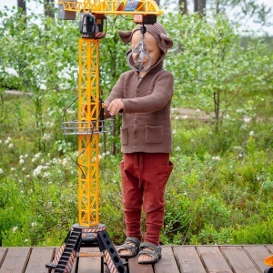 Macara turn cu telecomanda Dickie Mega Crane, 120 cm, multicolor, cu accesorii incluse - Img 3