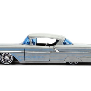 MACHETA METALICA CHEVY IMPALA HARD TOP 1958 SCARA 1 LA 24 - Img 6