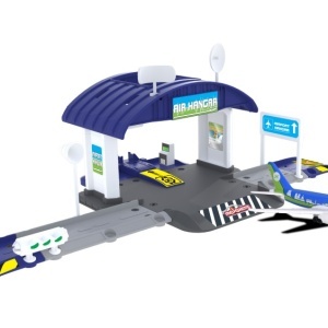 MAJORETTE CREATIX AEROPORT CU HANGAR SI AVION - Img 2
