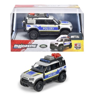 MAJORETTE MASINA METALICA DE POLITIE LAND ROVER DEFENDER SCARA 1 LA 43