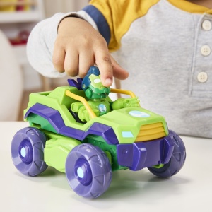 MARVEL IRON MAN SI PRIETENII SAI UIMITORI SET VEHICUL 2 IN 1 SI FIGURINA IRON HULK - Img 9