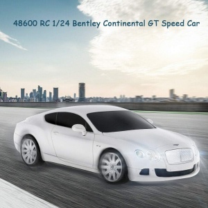 MASINA CU TELECOMANDA BENTLEY CONTINENTAL GT ALB CU SCARA 1 LA 24 - Img 6