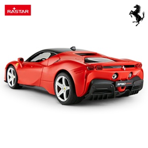 Masina cu telecomanda Ferrari SF90 Stradale, Rastar, scara 1:14, dimensiuni 33.5x14.7x10.8cm, culoare rosu - Img 7