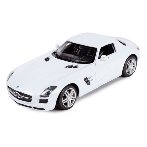 MASINA CU TELECOMANDA MERCEDES-BENZ SLS ALB SCARA 1 LA 14 - Img 6