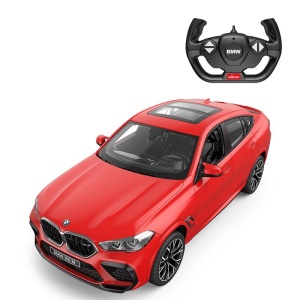 Masina cu telecomanda, Rastar, BMW X6 M, rosie, 1:14, 43x25.5x17.5cm - Img 2