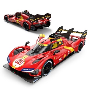 Masina cu telecomanda Rastar Ferrari 499P, 1:14, rosie, 43x25.5x17.5cm  - Img 7