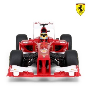  Masina cu telecomanda Rastar Ferrari F1, 1:18, dimensiuni 26x12x7.4cm, 2WD, multicolor - Img 5