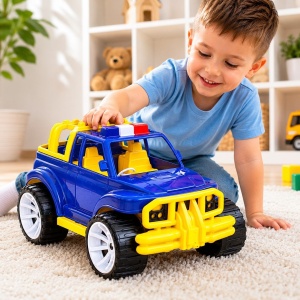 MASINA JEEP OFF ROADER ALBASTRU INCHIS 39CM - Img 4