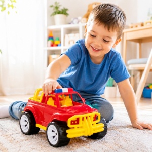 MASINA JEEP OFF ROADER ROSU 39CM - Img 3