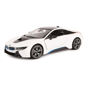 Masinuta Rastar RC - Bmw I8, alb, 1:14 - Img 6