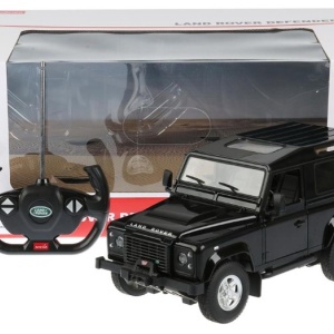 Masinuta Rastar RC - Land Rover Defender, negru, 1:14