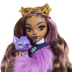 MONSTER HIGH PAPUSA CLAWDEEN WOLF SI CATELUL CRESCENT - Img 7