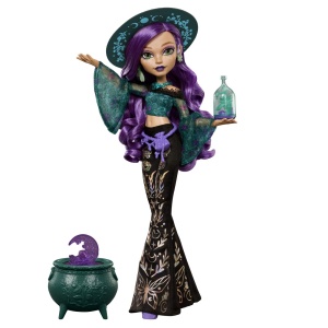 MONSTER HIGH VRAJA LUNII PAPUSA WILLOW THORNE CU ACCESORII - Img 6