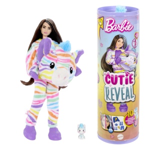 Papusa Barbie Dreamtopia Cutie Reaveal, Zebra