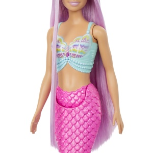 Papusa Barbie Dreamtopia, Sirena cu Par Mov si Coada Roz - Img 4