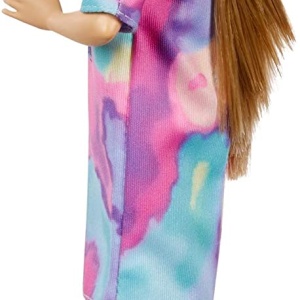 PAPUSA BARBIE FASHIONISTA CU PARUL BLOND SI ROCHITA SPORT - Img 8