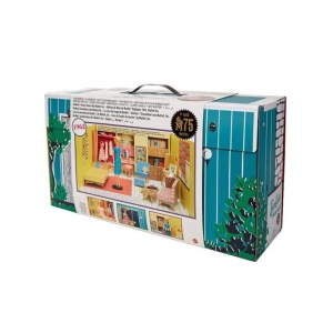 Papusa cu accesorii, Mattel, 75th Anniversary Retro Barbie Dream House