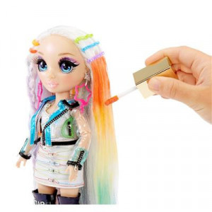 Papusa Rainbow High Amaya Raine cu accesorii pentru coafura - Img 6