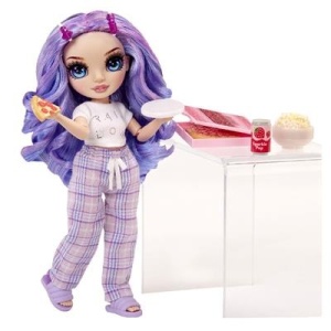 Papusa Rainbow High PJ Party Fashion, Violet Willow - Img 3