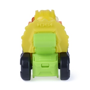PATRULA CATELUSILOR FILMUL CU DINOZAURI PUP SQUAD RACERS VEHICUL CU FIGURINA RUBBLE 6.5CM - Img 5