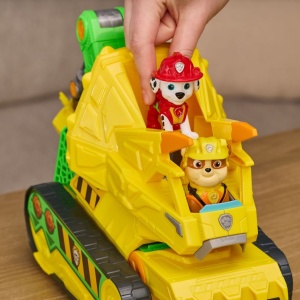PATRULA CATELUSILOR FILMUL CU DINOZAURI SET BULDOZER CU FIGURINA RUBBLE SI ACCESORII - Img 7