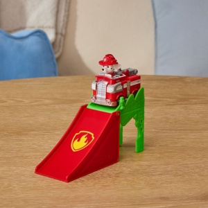 PATRULA CATELUSILOR FILMUL CU DINOZAURI SET VEHICUL CU RAMPA SI FIGURINA MARSHALL - Img 8