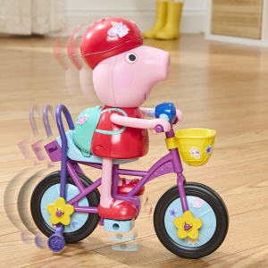PEPPA PIG SET GATA DE PEDALAT PAPUSA PEPPA CU BICICLETA SI ACCESORII - Img 10