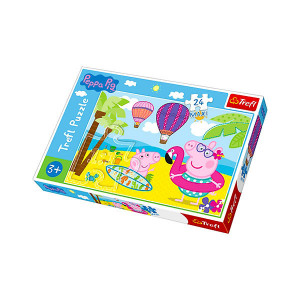 Puzzle 24 piese Trefl, Maxi, Peppa Pig la mare - Img 3