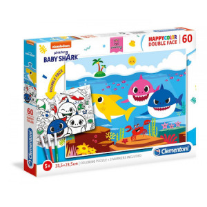 Puzzle Baby Shark, 60 piese, Multicolor - Img 1
