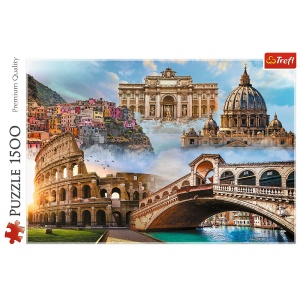 PUZZLE TREFL 1500 LOCURI FAVORITE DIN ITALIA - Img 4