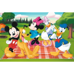 PUZZLE TREFL 24 MAXI DISNEY MICKEY MOUSE SI PRIETENII PREFERATUL LUI MICKEY - Img 2