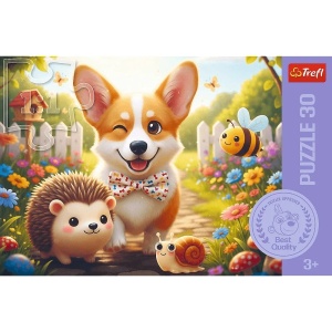 PUZZLE TREFL 30 O ZI CU CORGI - Img 3