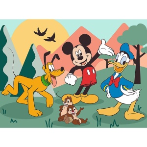 PUZZLE TREFL 30 PREMIUM PLUS KIDS MICKEY SI PRIETENII MOMENTE DE BASM PLUS POSTER - Img 2