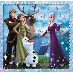 Puzzle Trefl 3in1 Frozen2 - Regatul de Gheata - Img 2