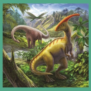 PUZZLE TREFL 3IN1 LUMEA EXTRAORDINARA A DINOZAURILOR - Img 4