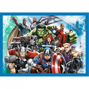 Puzzle Trefl 4 in 1 - Avengers, Razbunatorii Curajosi, 35/48/54/70 piese - Img 5