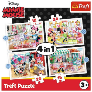 Puzzle Trefl 4 in 1 - Minnie Mouse, 12/15/20/24 piese - Img 5