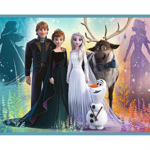 Puzzle Trefl 4 in 1 - Uimitoarea Lume Frozen, 12/15/20/24 piese - Img 4