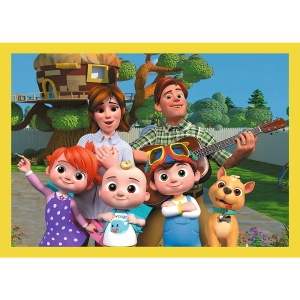 PUZZLE TREFL 4IN1 COCOMELON PREZENTAREA FAMILIEI - Img 2