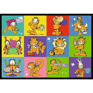 PUZZLE TREFL 4X250 LUI GARFIELD NU II PLACE ZIUA DE LUNI - Img 4