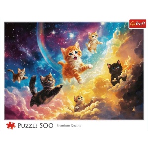 PUZZLE TREFL 500 PISICUTE SPATIALE - Img 3