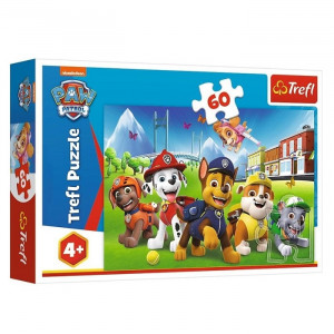 Puzzle Trefl 60 Piese - Paw Patrol, Cateii in Iarba