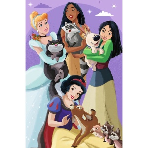 PUZZLE TREFL 60 PREMIUM PLUS KIDS DISNEY PRINCESS PUTEREA IN CORANA CU POSTER - Img 4