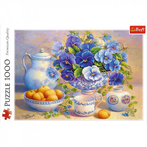 Puzzle Trefl, Buchet albastru, 1000 piese - Img 3