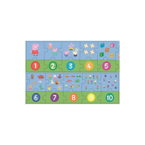 Puzzle Trefl Sa Invatam Numerele cu peppa Pig,20 piese - Img 2