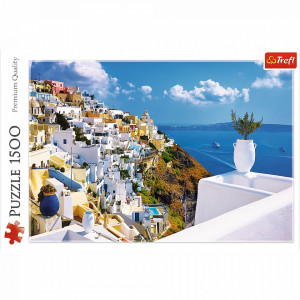 Puzzle Trefl Santorini Grecia 1500 piese - Img 3